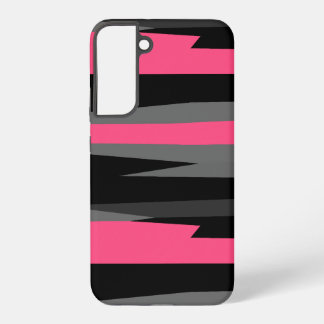 Pink Black and Gray Samsung Galaxy S22+ Case