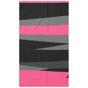 Pink Black and Gray Tablecloth