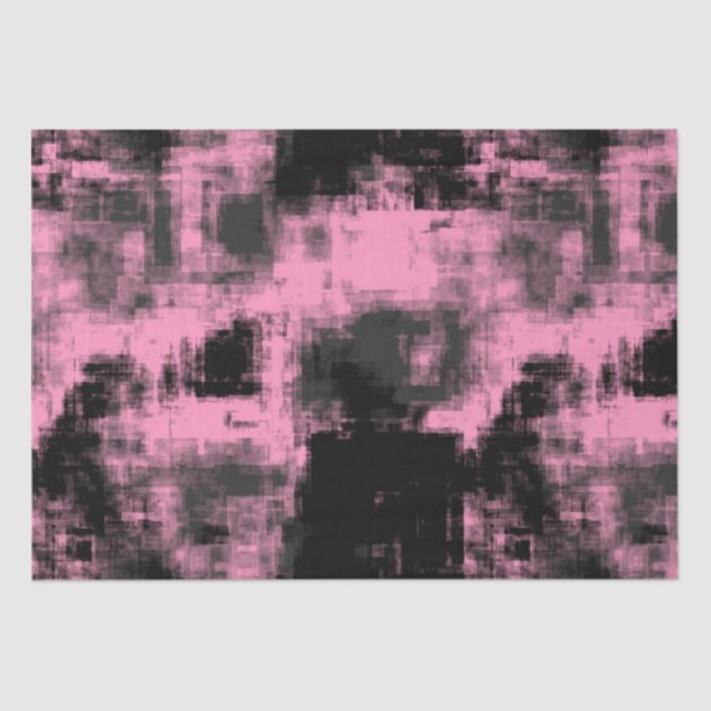 Pink Black and Gray   Tissue Paper (Front)