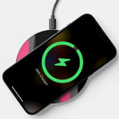 Pink Black and Gray Wireless Charger (Phone)