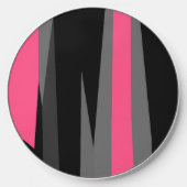 Pink Black and Gray Wireless Charger (Front)