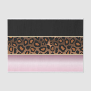 Pink, Black and Jaguar Print Tissue Paper
