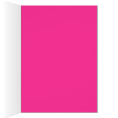 Pink, Black, and Silver Table Number Card (Script) (Inside (Right))