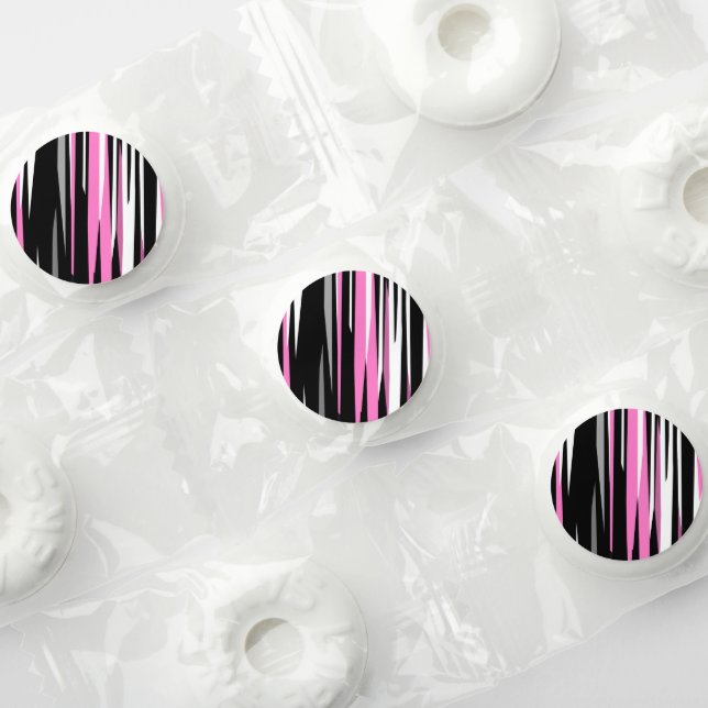 Pink Black and White Abstract   Life Saver® Mints (Assorted)