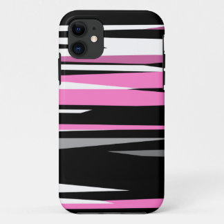Pink Black and White iPhone 11 Case