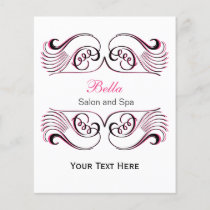 pink , black and white Chic Business Flyers