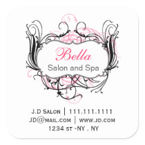 pink, black and white Chic Business stickers