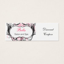 pink,black and white Chic discount coupon