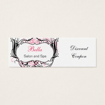 pink,black and white Chic discount coupon