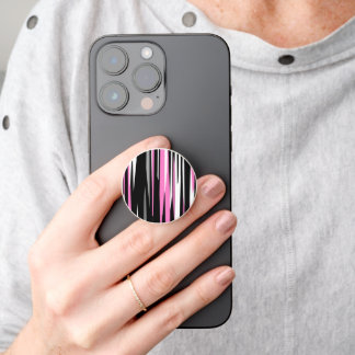 Pink Black and White PopSocket