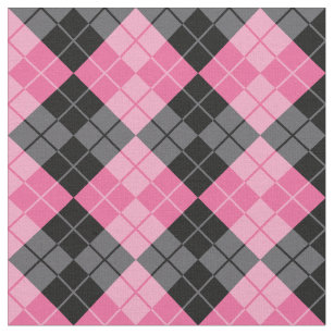 Black Argyle Fabric Zazzle Pink Black Argyle Fabric