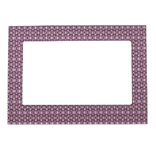 Pink & Black Argyle Magnetic Frame