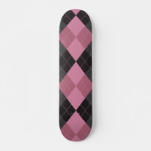 Pink & Black Argyle