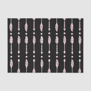 Pink & Black Arrows Wild ONE 1st Birthday Party Tissue Paper