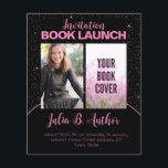 Pink & Black Author Book Launch Signing Invitation Flyer<br><div class="desc">Your book is a labor of love, and it deserves a grand celebration. Make your book launch or book signing event an unforgettable affair with our Charming Pink and Black Author Book Launch Invite. This beautifully designed flyer is your canvas to set the stage for a remarkable occasion, reflecting your...</div>