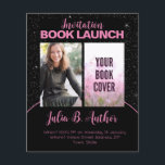 Pink & Black Author Book Launch Signing Invitation Flyer<br><div class="desc">Your book is a labor of love, and it deserves a grand celebration. Make your book launch or book signing event an unforgettable affair with our Charming Pink and Black Author Book Launch Invite. This beautifully designed flyer is your canvas to set the stage for a remarkable occasion, reflecting your...</div>
