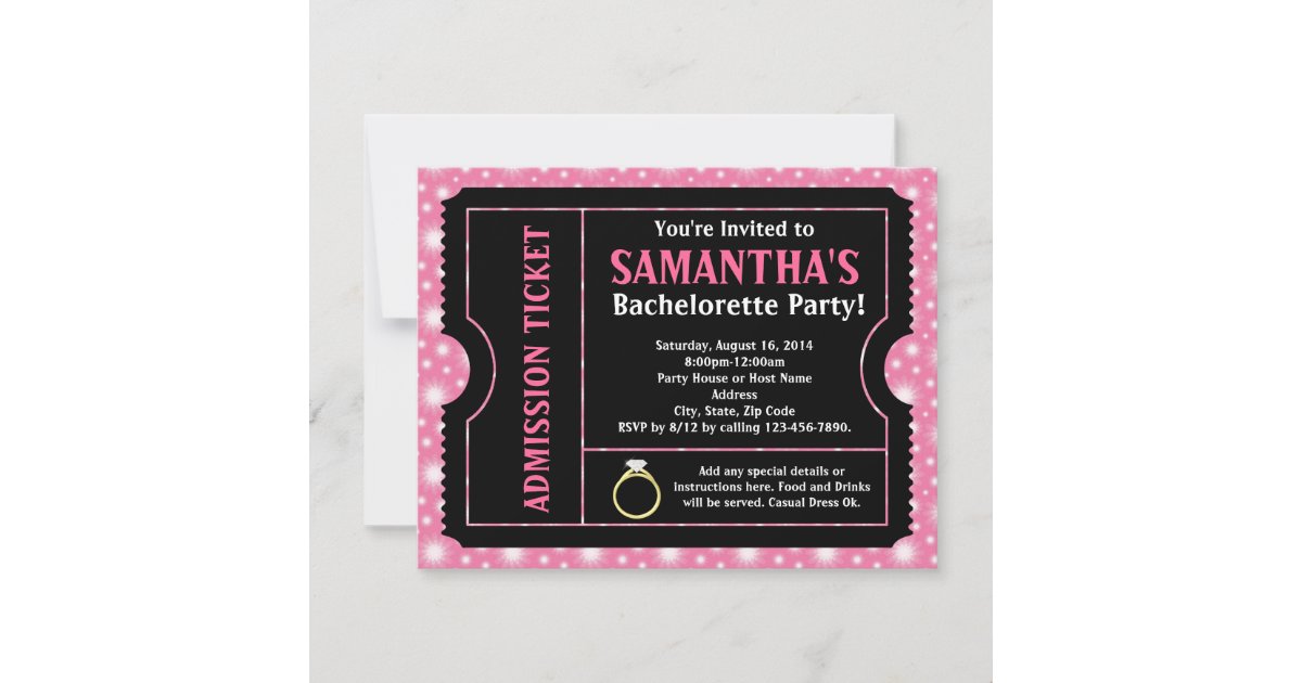 Pin on Bachelorette Party Invitations, Supplies