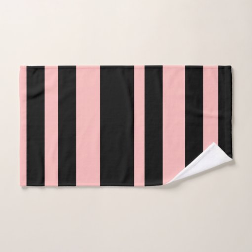 Pink & Black Bathroom Towel Set Zazzle