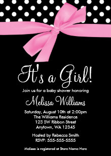 pink and black invitations zazzle