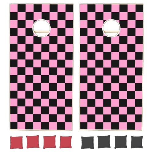 Pink & Black Checker