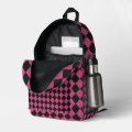 Racing Checkered Pattern Backpack Pink main image 0