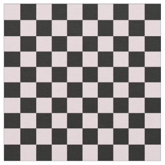Pink & Black Checkerboard Fabric