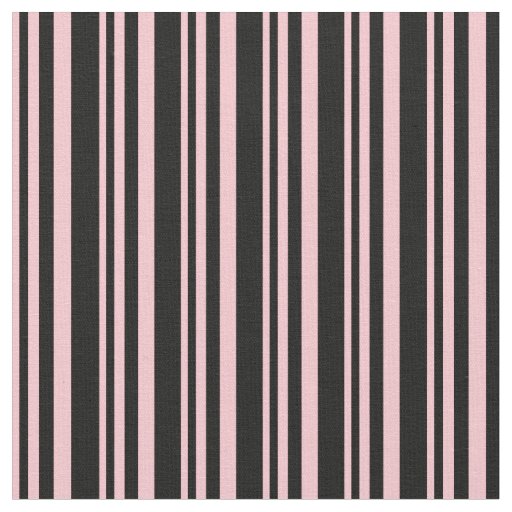 Pink & Black Colored Pattern Fabric