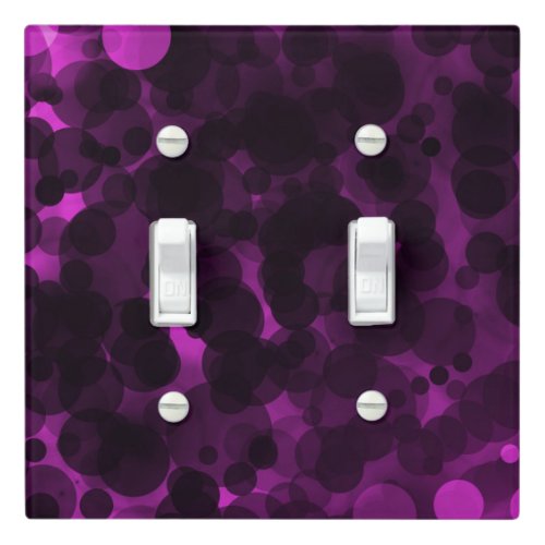 Pink  Black Dots Modern Chic Party Custom Decor Light Switch Cover
