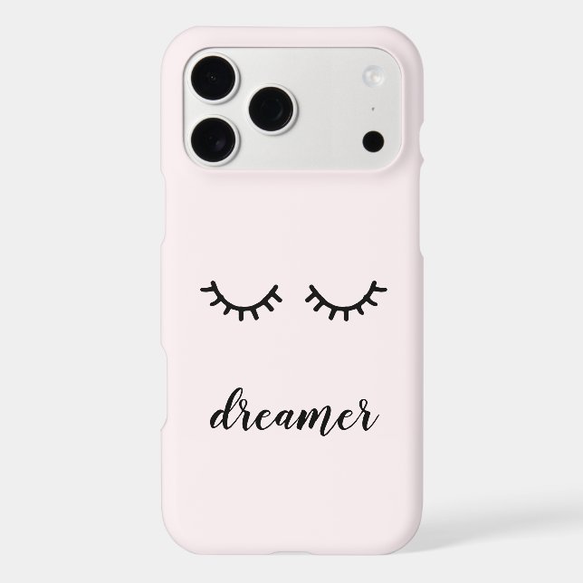 Pink Black Eyelashes Case-Mate iPhone Case (Back)
