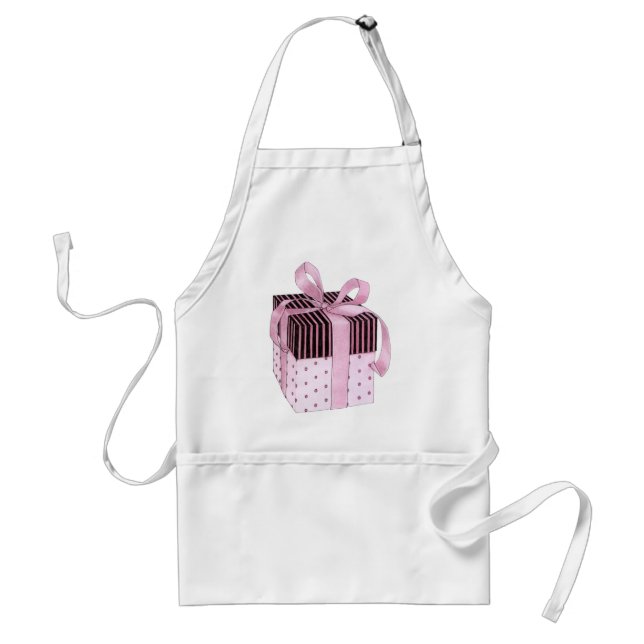 Pink & Black Gift Apron (Front)
