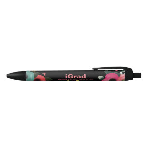 Pink & Black Graduation Party Custom Favor  Pen
