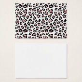 Pink Black Leopard Animal Print Pattern (Front & Back)