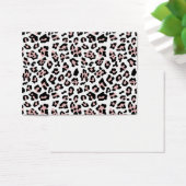 Pink Black Leopard Animal Print Pattern (Desk)