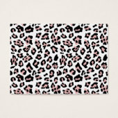 Pink Black Leopard Animal Print Pattern (Front)