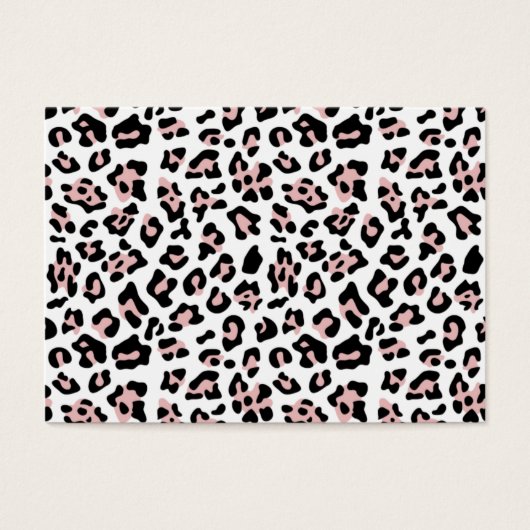 Pink Black Leopard Animal Print Pattern (Front)