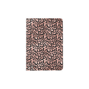 Pink Black Leopard Print Passport Holder