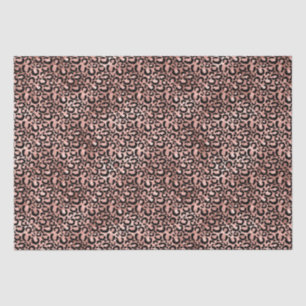 Pink Black Leopard Print Tissue Paper