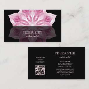 Pink Black  Mandala Business Business Card