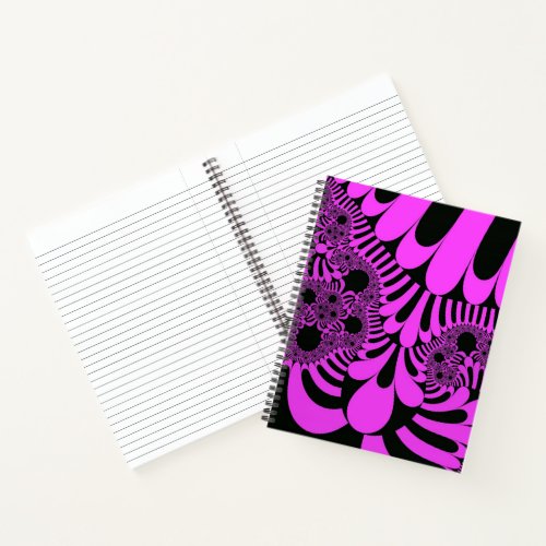 Pink Black Mod Spiral Notebook