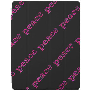 pink black peace iPad smart cover