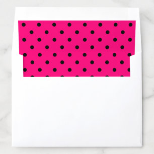 Pink/Black Polka Dots Envelope Liner