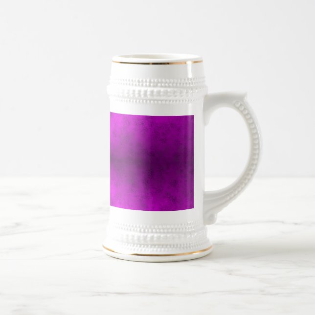 Pink Black Rainbow in Elephant Skin Leather Optik Beer Stein (Right)