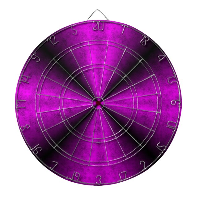 Pink Black Rainbow in Elephant Skin Leather Optik Dart Board (Front)