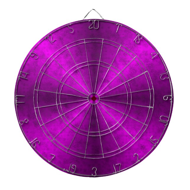Pink Black Rainbow in Elephant Skin Leather Optik Dartboard With Darts (Front)