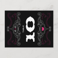 Pink & Black Rock 'n' Roll Music Themed Wedding