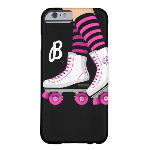 Pink  Black Roller Skate Skating Barely There iPhone 6 Case