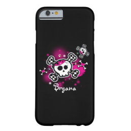 Pink &amp; Black Skull &amp; Hearts Cute Phone Case Cover