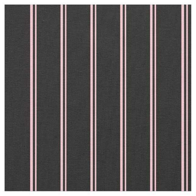 Pink & Black Striped/Lined Pattern Fabric (Close Up)