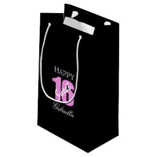 Pink Black Sweet 16 Gift Bag