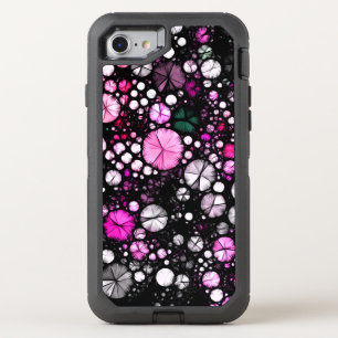 Pink Black White Abstract OtterBox Defender iPhone SE/8/7 Case
